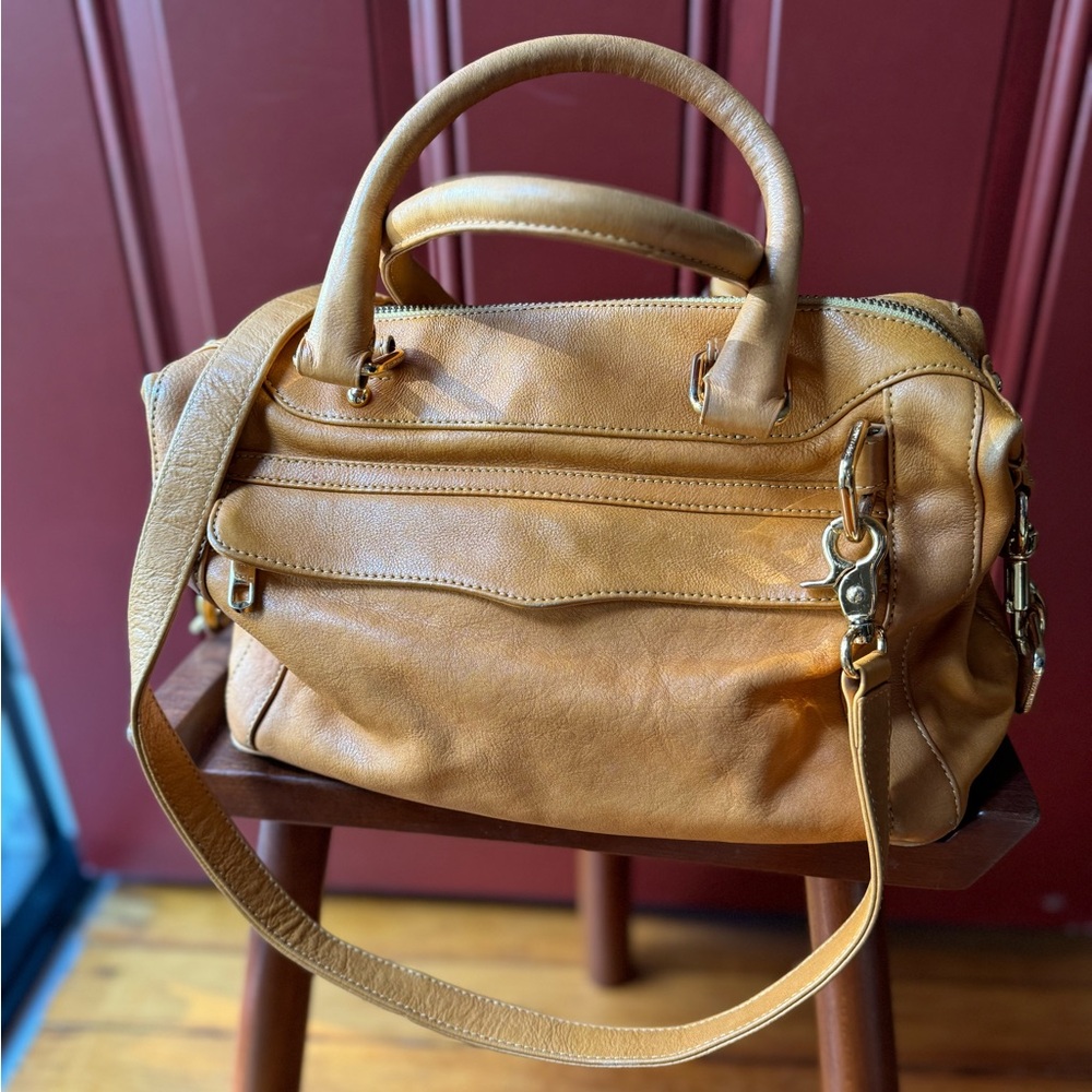 Gorgeous camel color Rebecca Minkoff leather bag